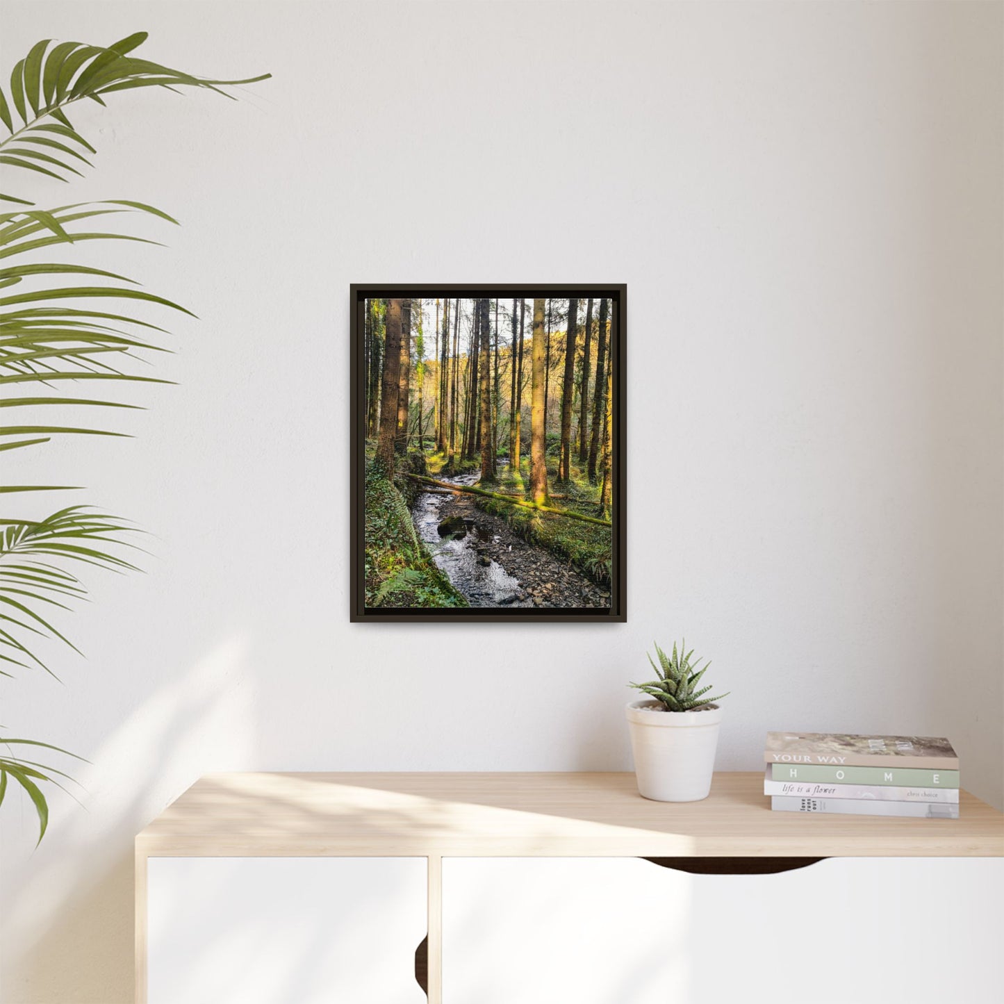 Glanageenty Forest Trail 2 Matte Canvas, Framed (Multi-color)