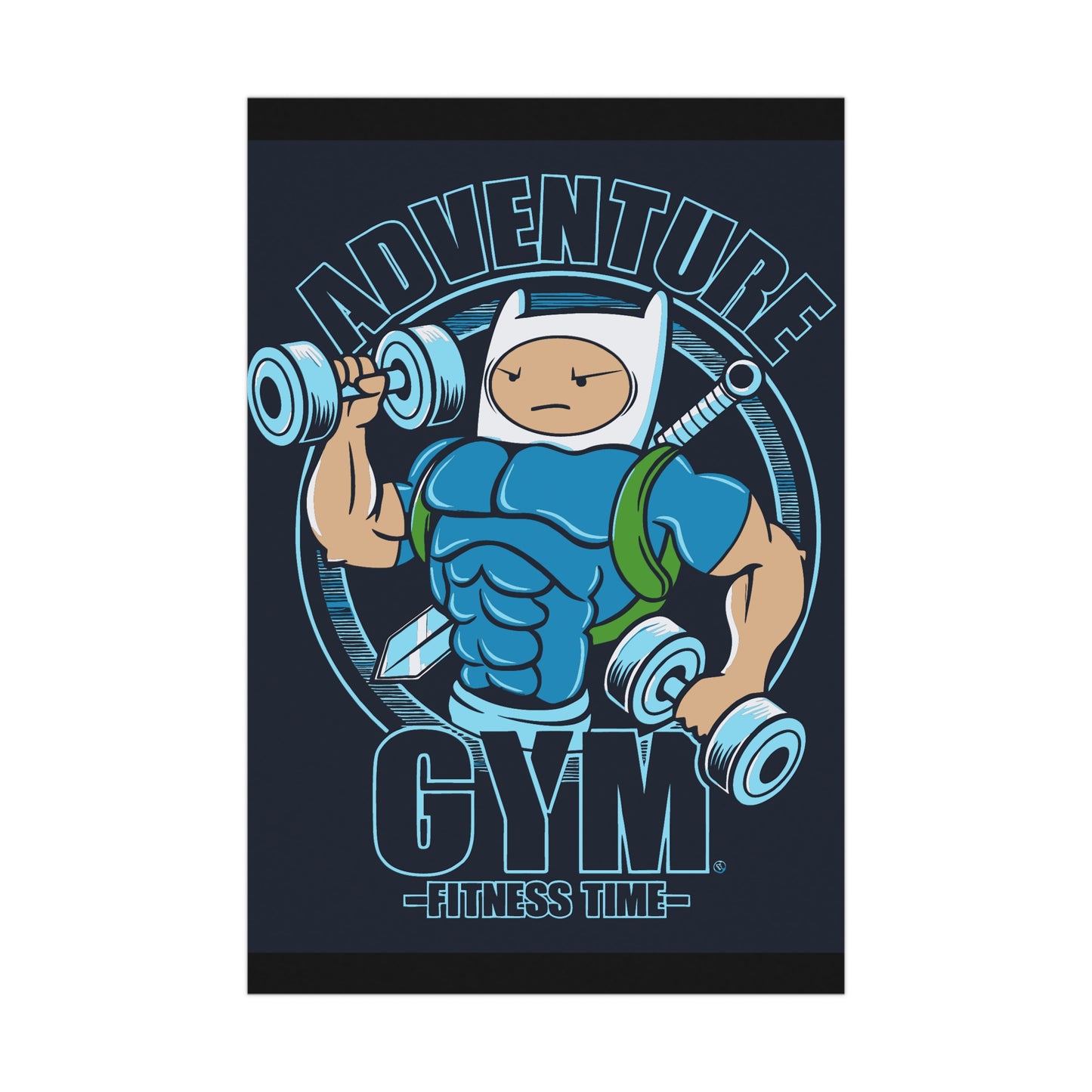 Adventure Gym Fitness Time Matte Poster - Motivational Wall Art for Gym Lovers