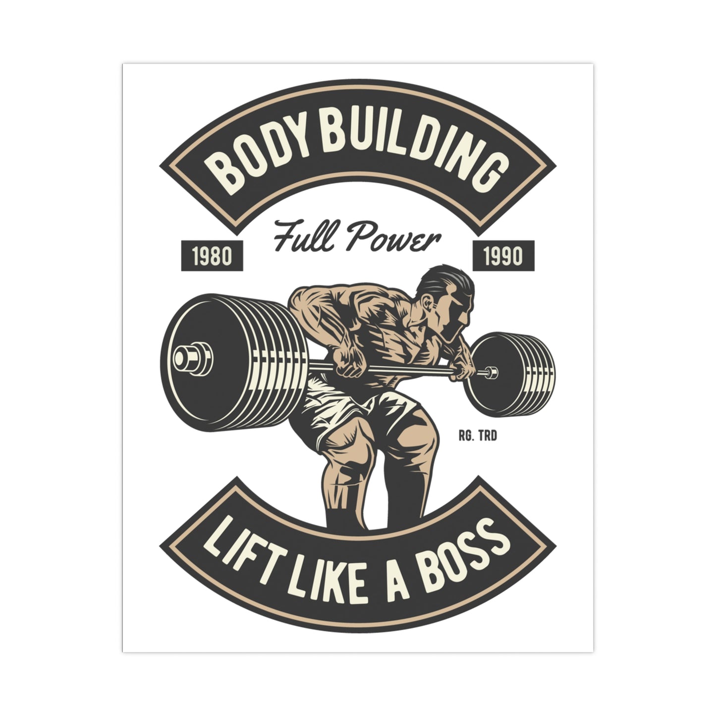 Lift Like a Boss Bodybuilding Matte Posters