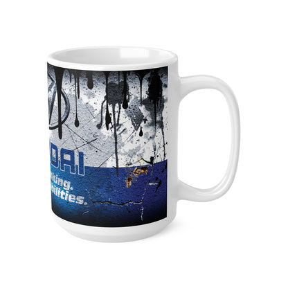 Hyundai-Inspired Ceramic Coffee Cups - 11oz & 15oz - "New Thinking, New Possibilities" Design