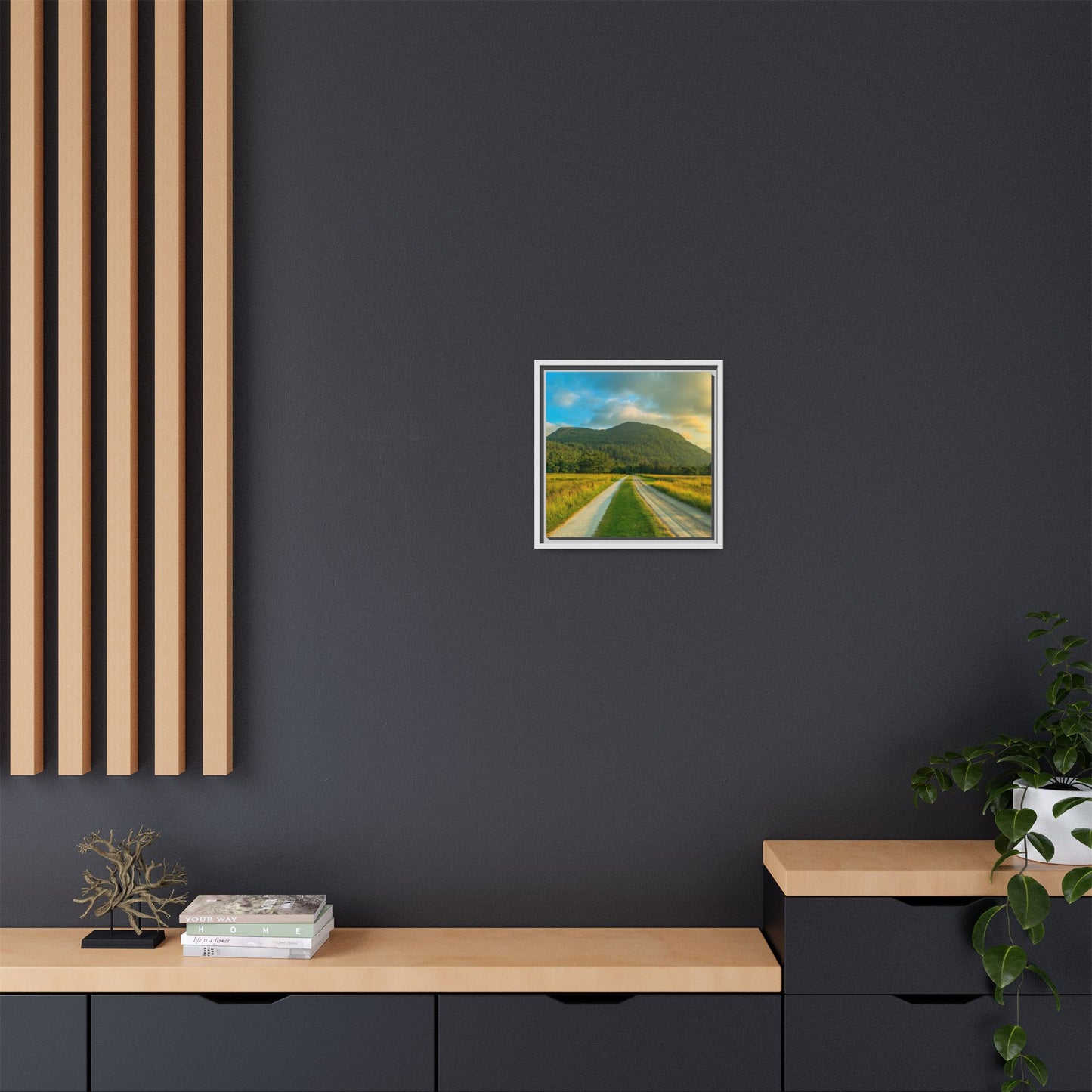 Mountain Torc Matte Canvas, Framed (Multi-color)