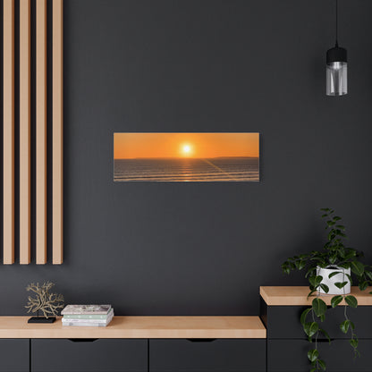 Sunset in ocean Matte Canvas, Stretched, 1.25"