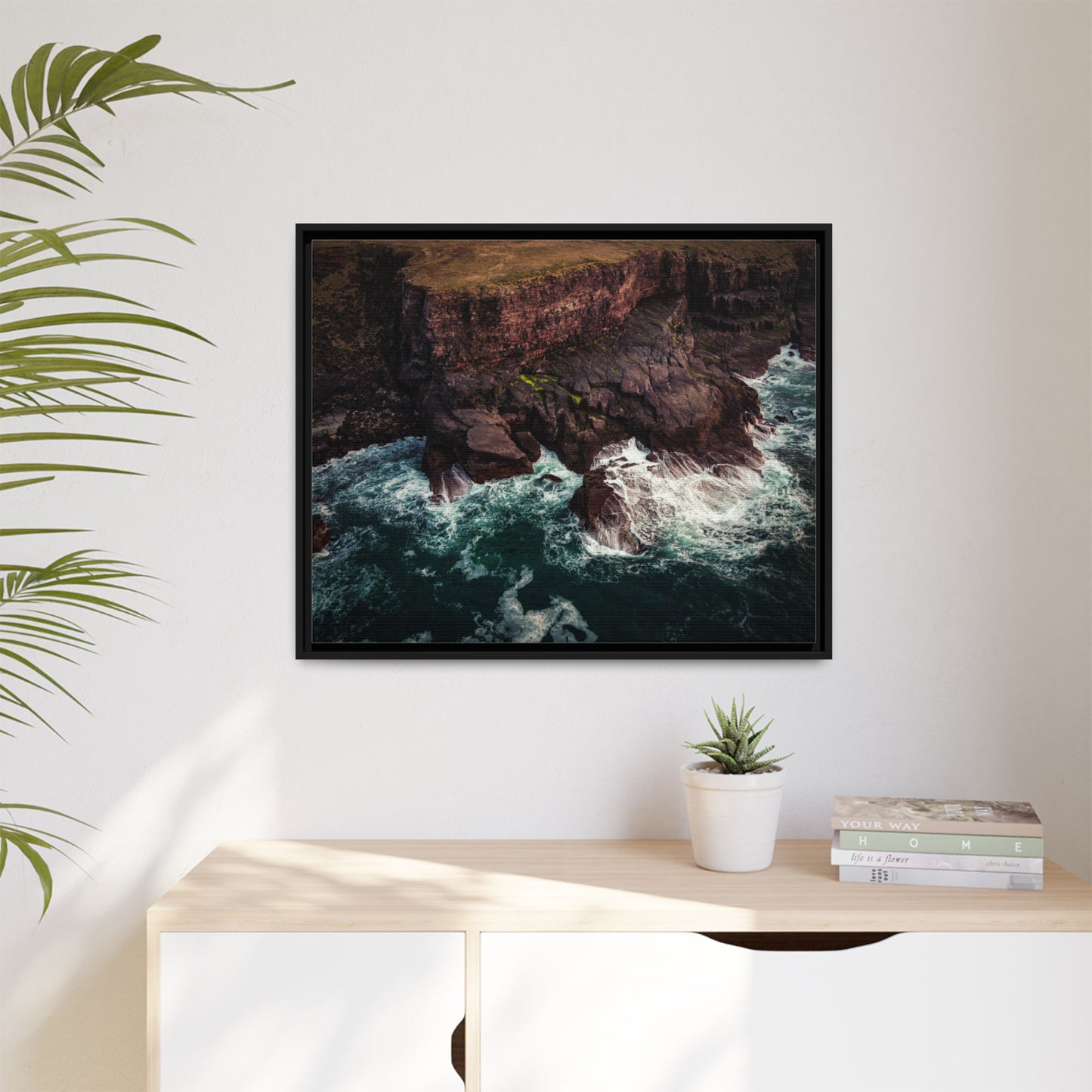 Kerry Head Matte Canvas, Framed (Multi-color)