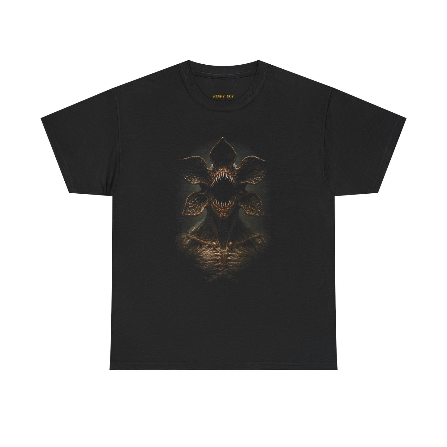 Dark Fantasy Skull Tee — Gothic Demon Chest Illustration