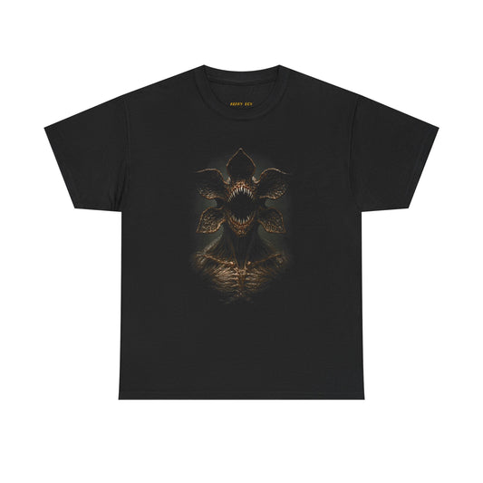 Dark Fantasy Skull Tee — Gothic Demon Chest Illustration