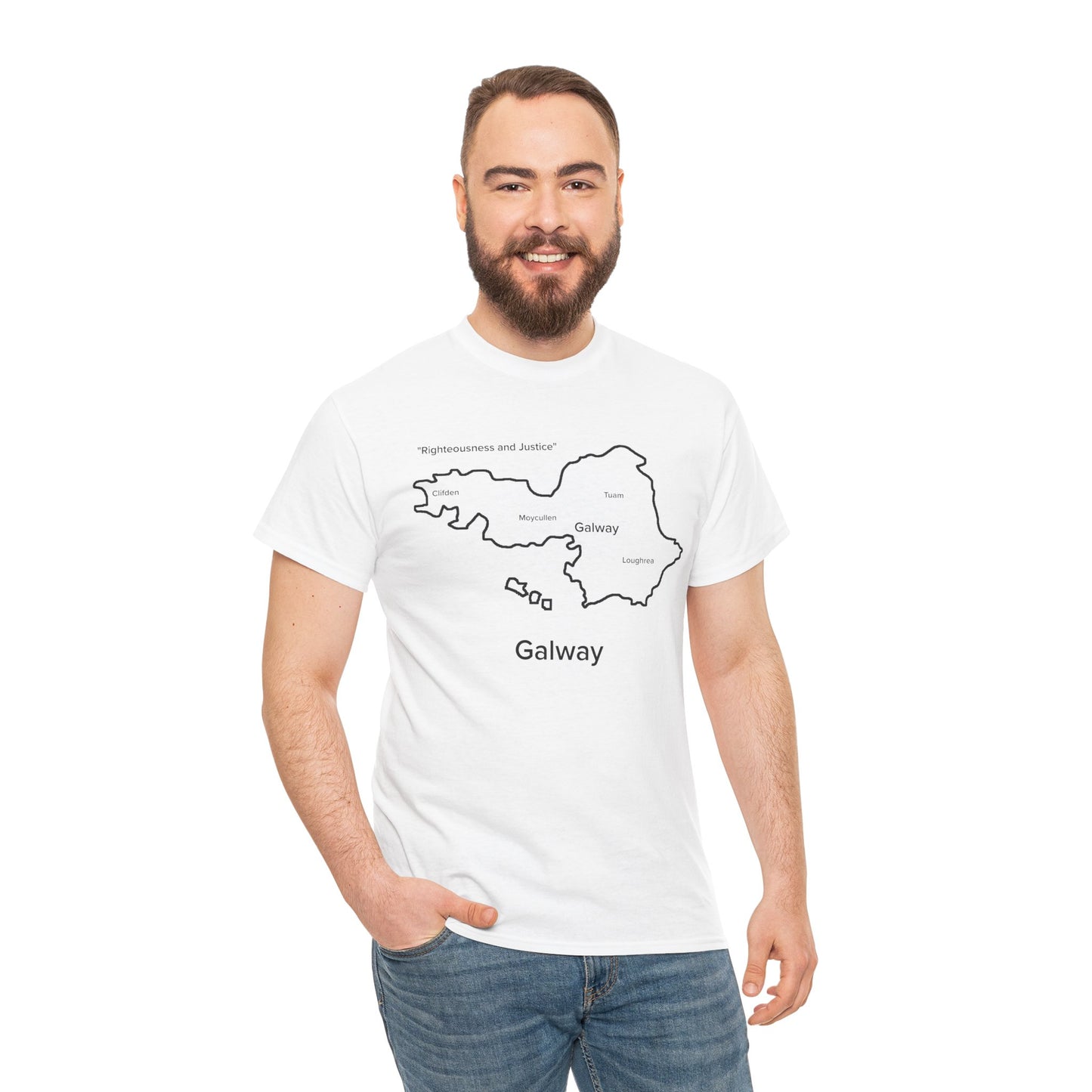 Galway Unisex Heavy Cotton Tee White Edition