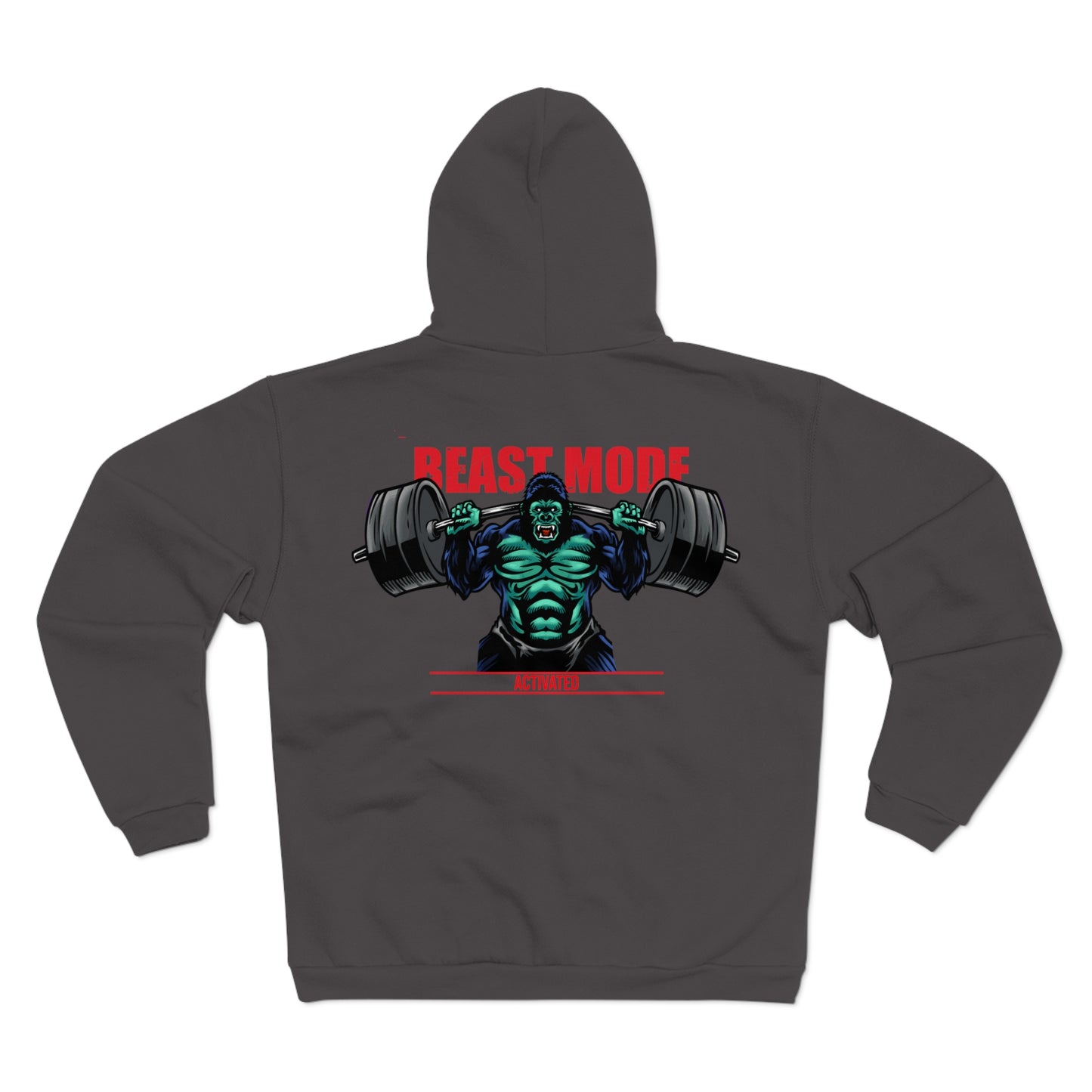 Beast Mode Unisex Zip Hoodie – Perfect for Fitness Enthusiasts and Gym Lovers