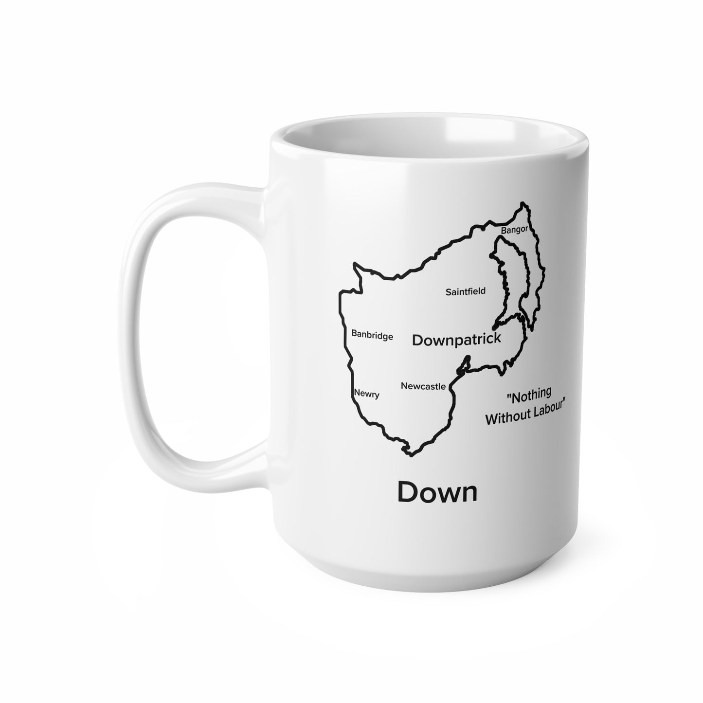 Down Ceramic Coffee Cup - 11oz & 15oz