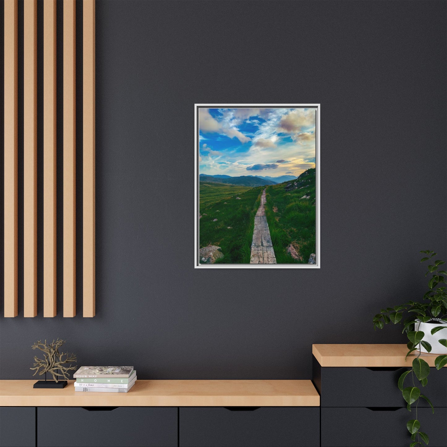 Torc Mountain Trail Matte Canvas, Framed (Multi-color)