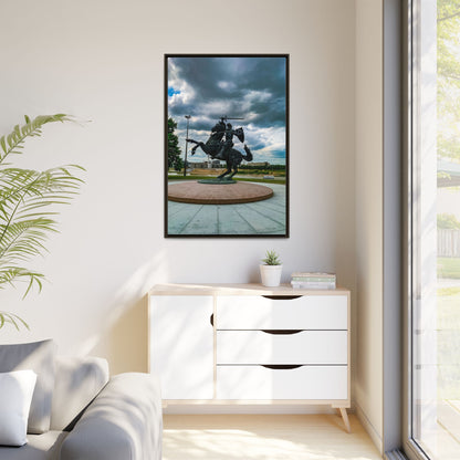 Kaunas Matte Canvas, Framed (Multi-color)