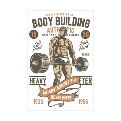 Vintage Bodybuilding Matte Posters