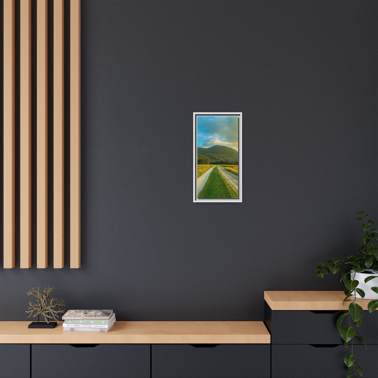Mountain Torc Matte Canvas, Framed (Multi-color)