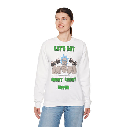 Let's Get Ripped Unisex Heavy Blend™ Crewneck Sweatshirt - Gym Motivational Sweatshirt White
