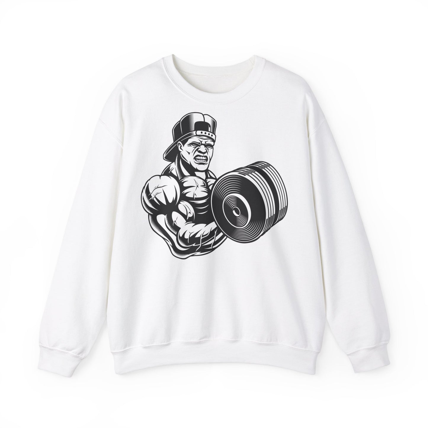 Muscle Flex Crewneck Sweatshirt – Perfect for Fitness Enthusiasts