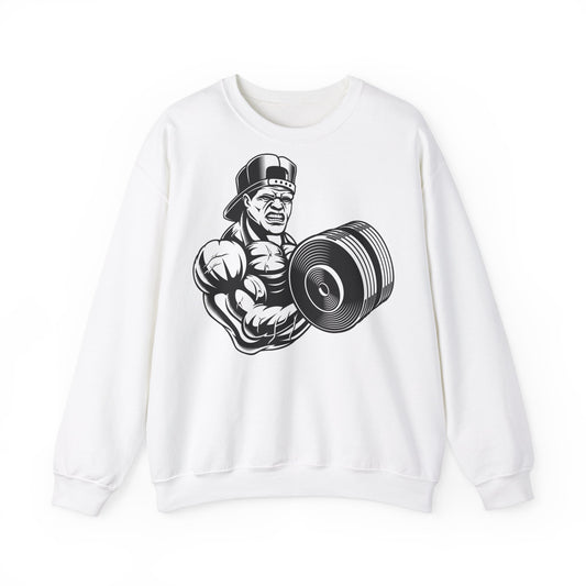 Muscle Flex Crewneck Sweatshirt – Perfect for Fitness Enthusiasts