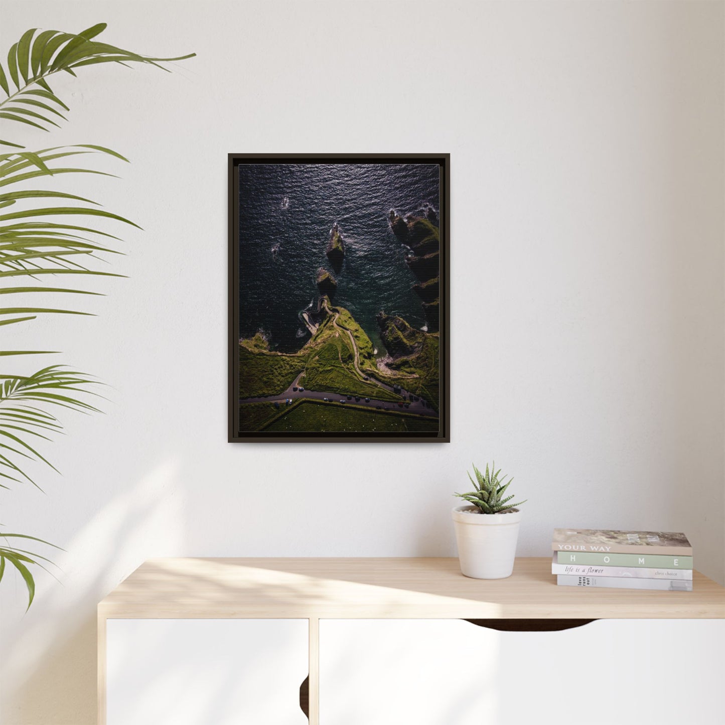Dunquin Pier Matte Canvas, Framed (Multi-color)