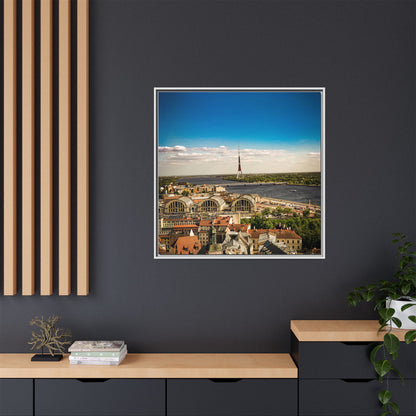 Riga TV Tower Matte Canvas, Framed (Multi-color)