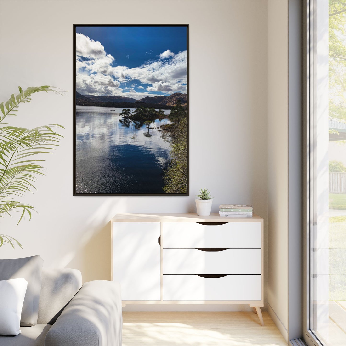 Lake Matte Canvas, Framed (Multi-color)