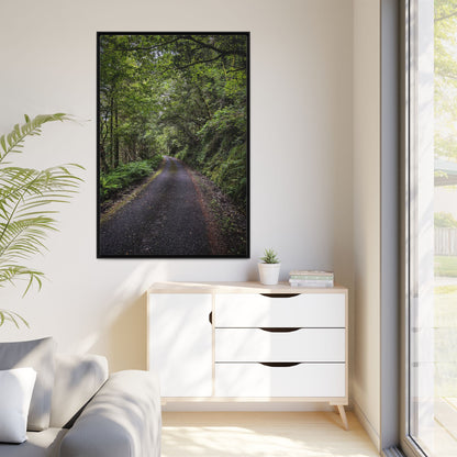 Glanageenty Forest Trail Matte Canvas, Framed (Multi-color)
