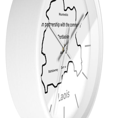 Laois County Map Wall Clock — Minimalist Irish County Clock