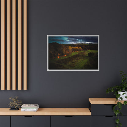 Listowel Town Park Matte Canvas, Framed (Multi-color)