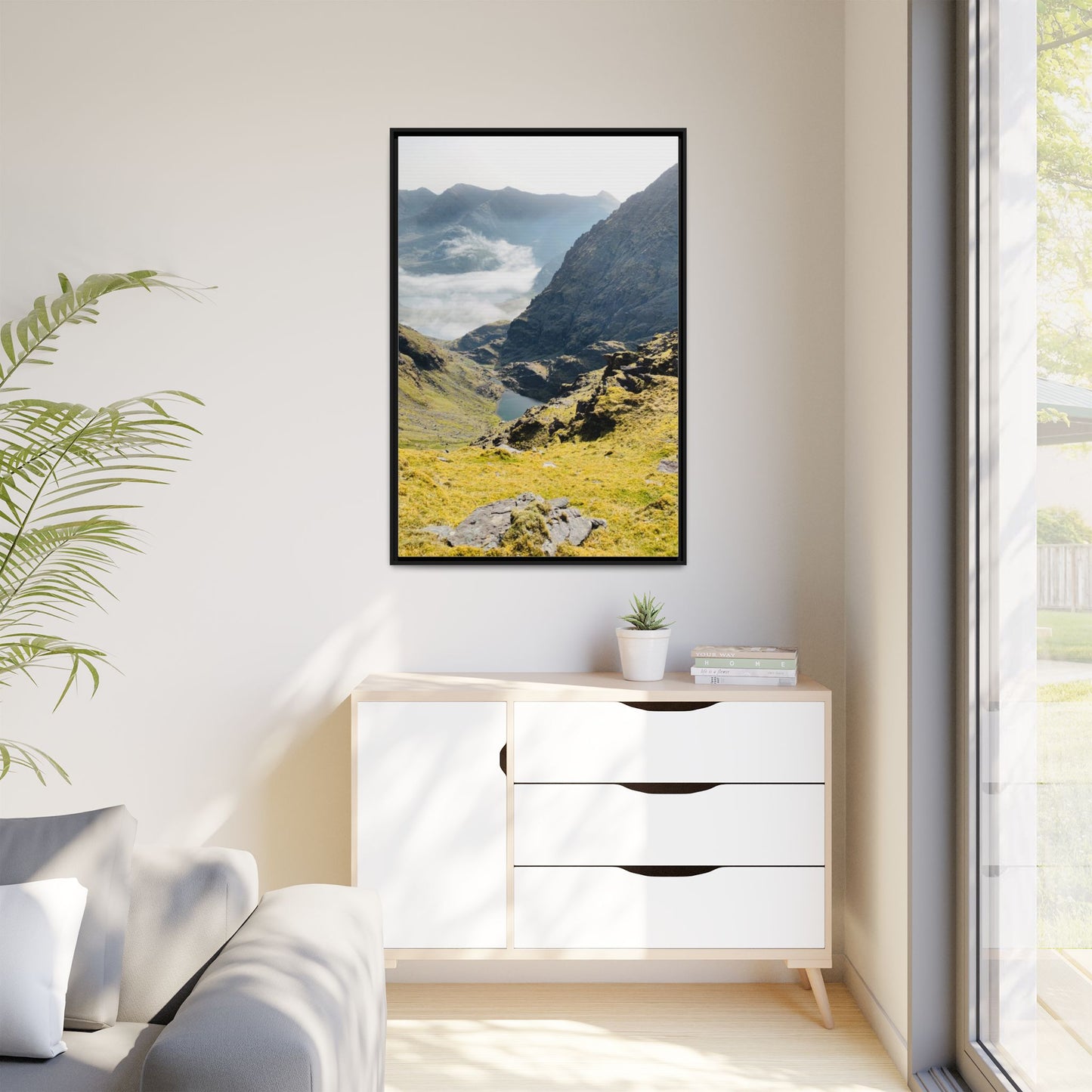 Kerry Mount Matte Canvas, Framed (Multi-color)