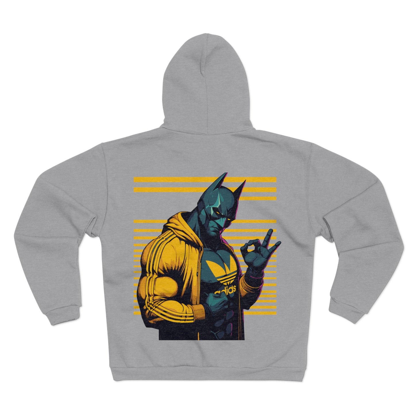 Retro Superhero Unisex Heavy Cotton Hoodie - Cool Graphic Hoodie for Casual Wear
