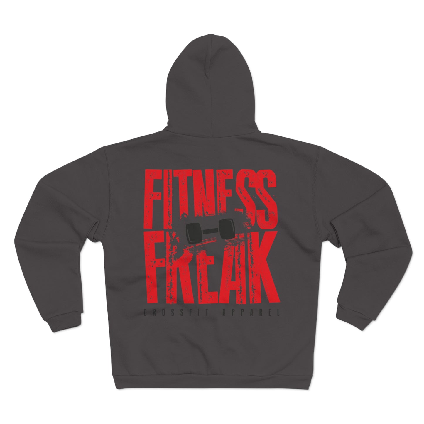 Fitness Freak Unisex Hooded Zip Sweatshirt | Perfect for Gym Lovers and CrossFit Enthusiasts