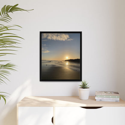 Sunset Matte Canvas, Framed (Multi-color)