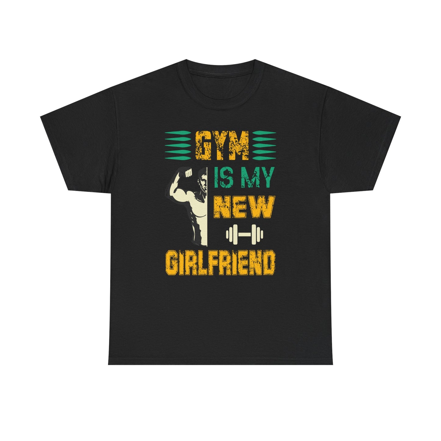 Motivational Gym T-Shirt - "Gym is My New Girlfriend" Unisex Heavy Cotton Tee