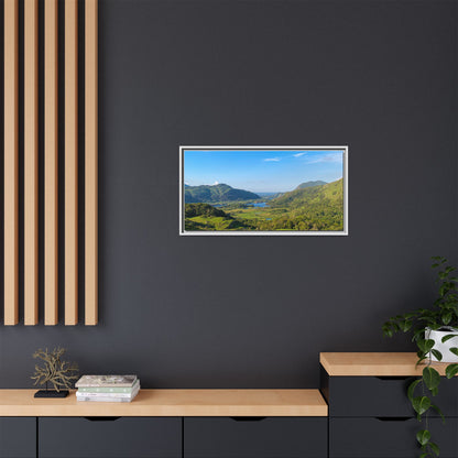 Ladies View Spring Matte Canvas, Framed (Multi-color)