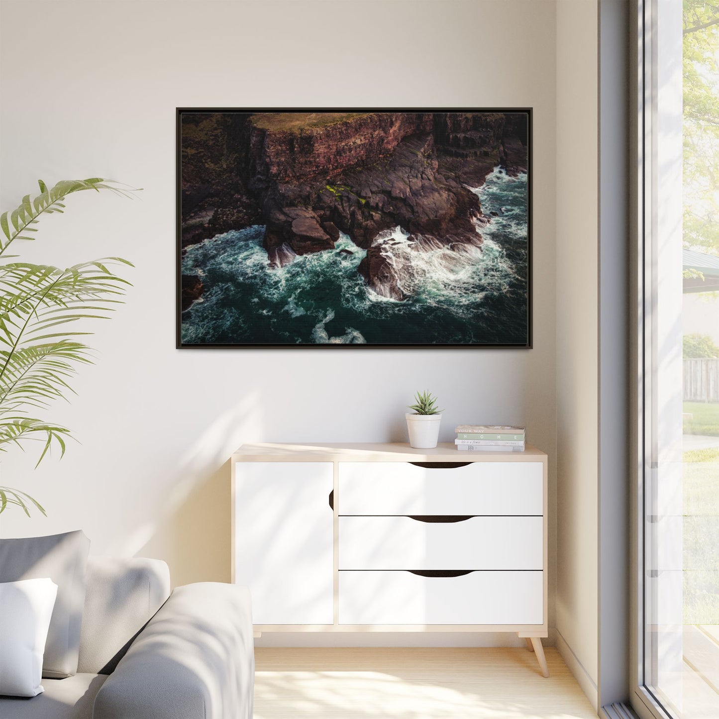Kerry Head Matte Canvas, Framed (Multi-color)