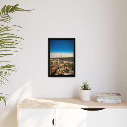 Riga TV Tower Matte Canvas, Framed (Multi-color)