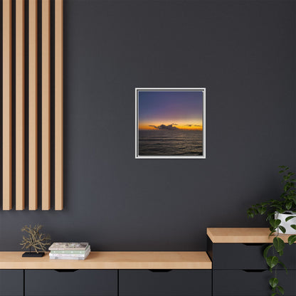 Sunset in Ocean 2 Matte Canvas, Framed (Multi-color)