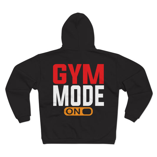 Gym Mode Unisex Hooded Zip Sweatshirt - Perfect for Active Lifestyles
