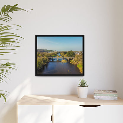 Listowel Bridge Matte Canvas, Framed (Multi-color)