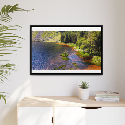 Gleanteenassig Forest Matte Canvas, Framed (Multi-color)