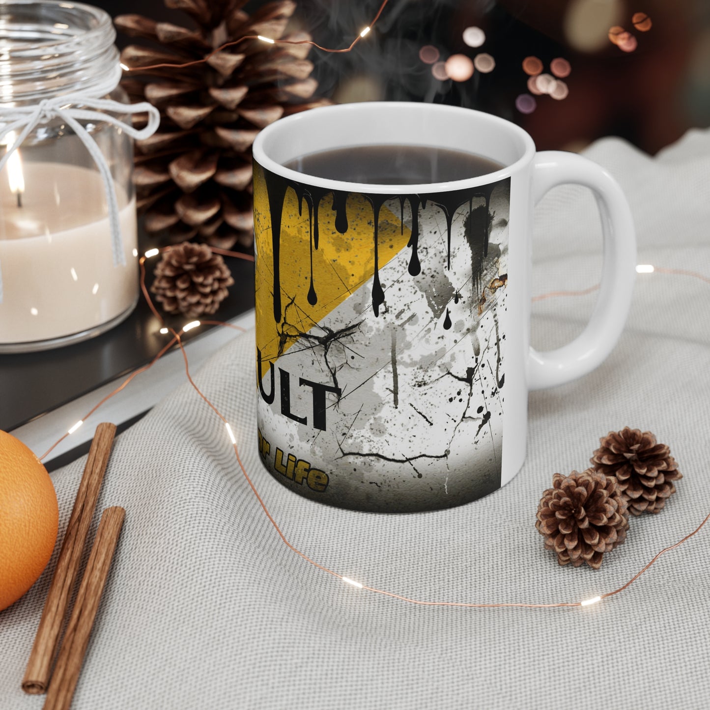 Renault Passion for Life Ceramic Coffee Cups - Stylish 11oz & 15oz Mugs