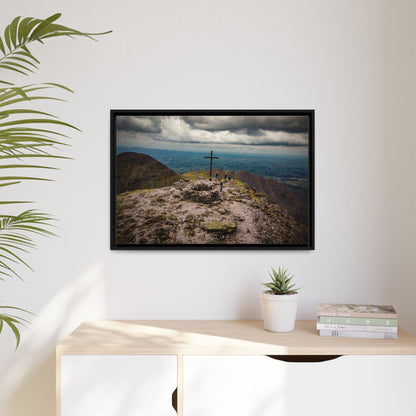 Carrauntoohil Summit Matte Canvas, Framed (Multi-color)