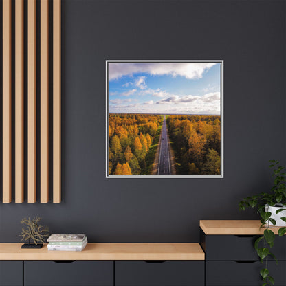 Somewhere In Lithuania Matte Canvas, Framed (Multi-color)