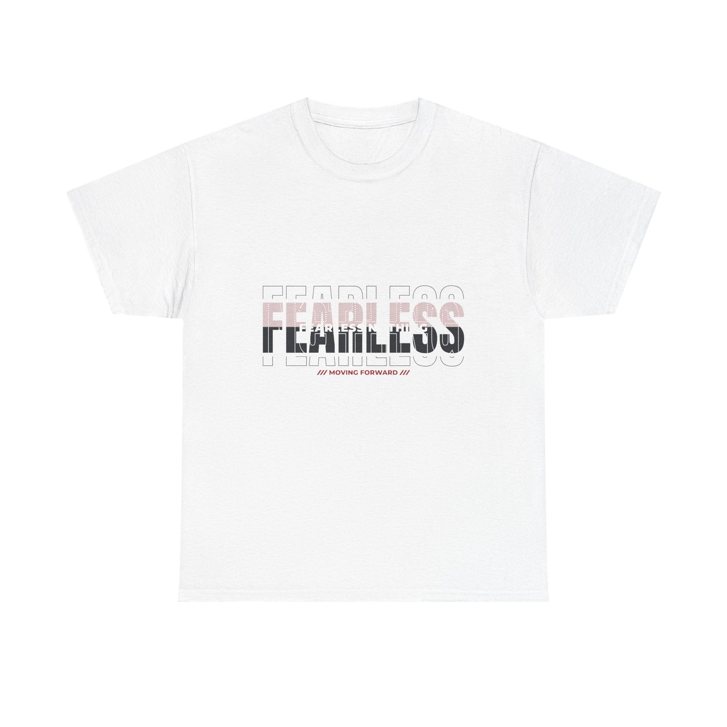Fearless Unisex Heavy Cotton Tee – Motivational Graphic Shirt for Everyday Wear