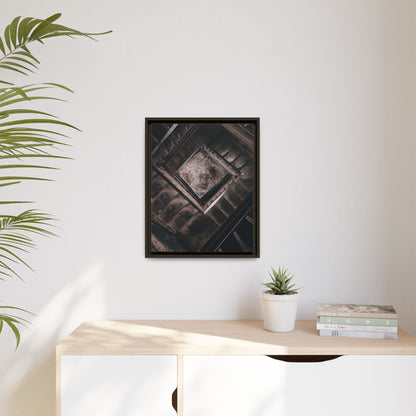 Stairs To Demon World Matte Canvas, Framed (Multi-color)
