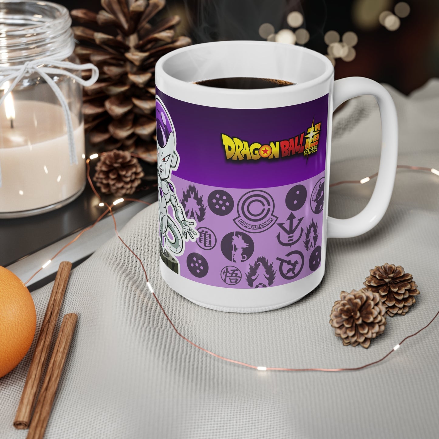 Dragon Ball Super Ceramic Coffee Cups - Anime Character Design, 11oz & 15oz