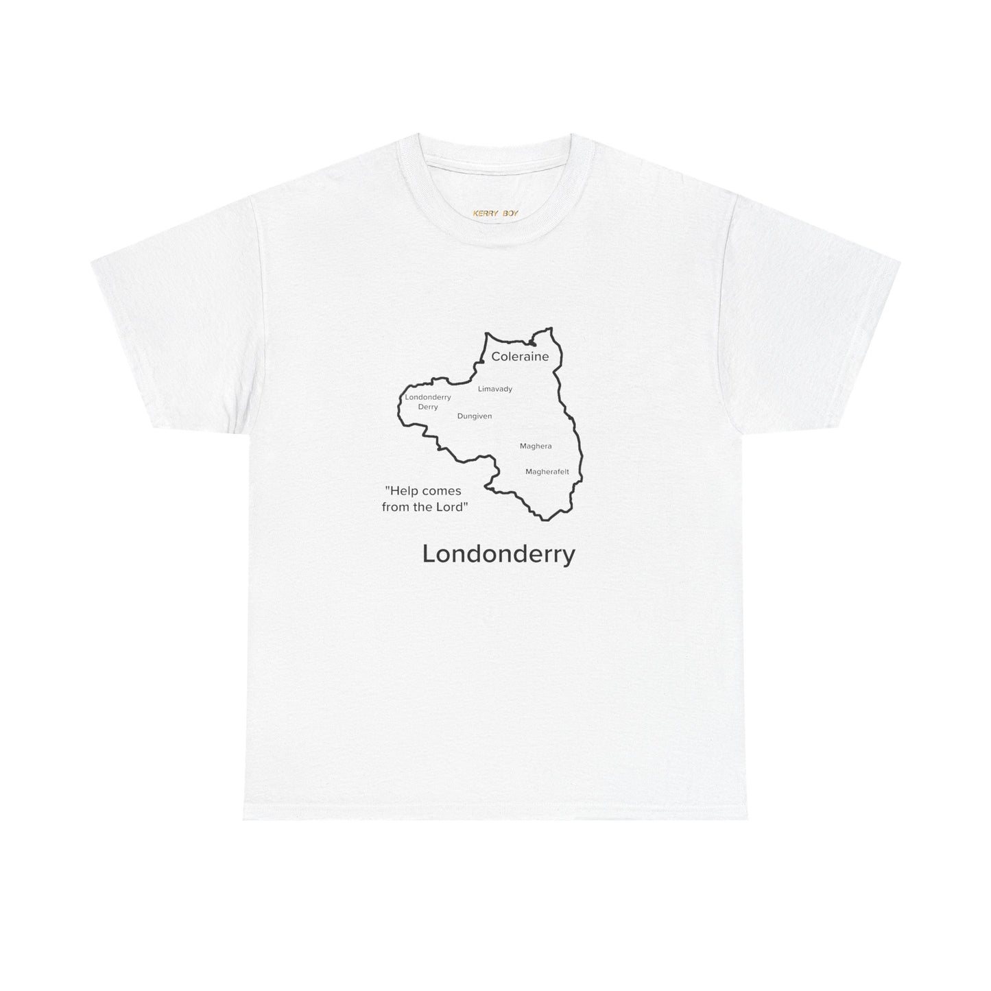 Londonderry Unisex Heavy Cotton Tee White Edition