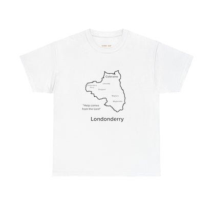 Londonderry Unisex Heavy Cotton Tee White Edition