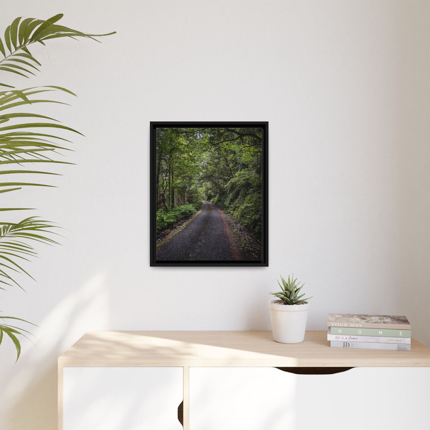 Glanageenty Forest Trail Matte Canvas, Framed (Multi-color)