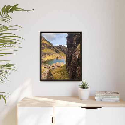 Mount Brandon Valley Matte Canvas, Framed (Multi-color)