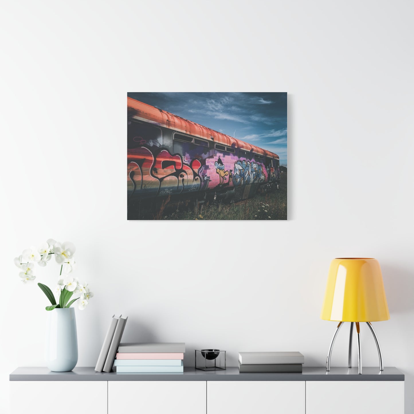 Night Train Matte Canvas, Stretched, 1.25"