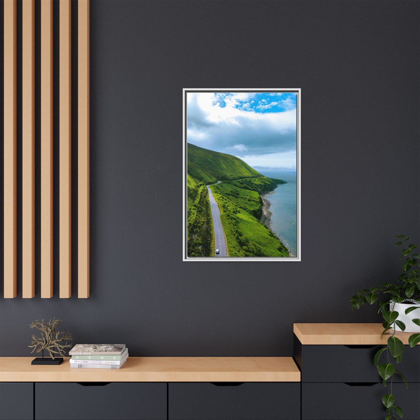 Ring of Kerry Drive Matte Canvas, Framed (Multi-color)