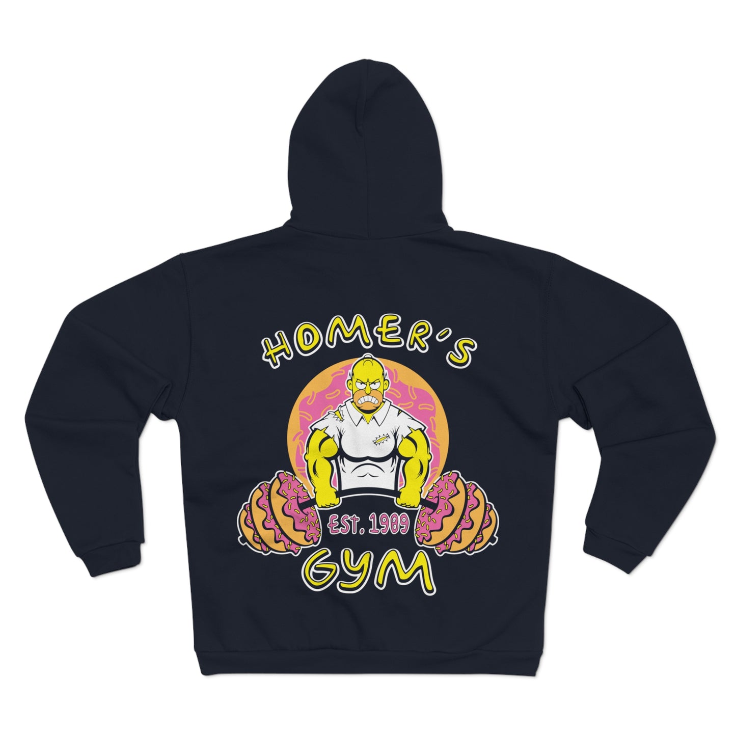 Homer's Gym Unisex Hooded Zip Sweatshirt